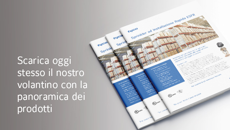 Volantino prodotto ESFR Rapid Install Sprinkler (RIS) 