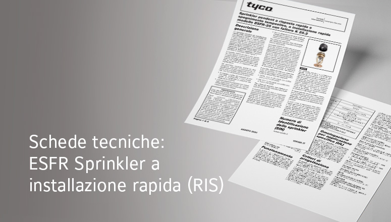 Data Sheets tecnici